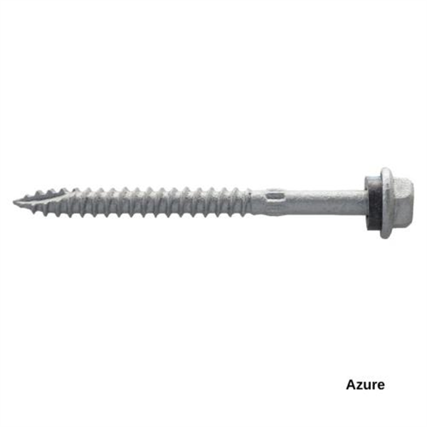 14G-10x75mm Hex Head Self Drilling Timber Screw - Galv + Seal - AZURE