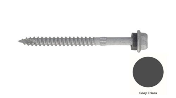 14G-10x75mm Hex Head Self Drilling Timber Screw - Galv + Seal -GREYFRIARS