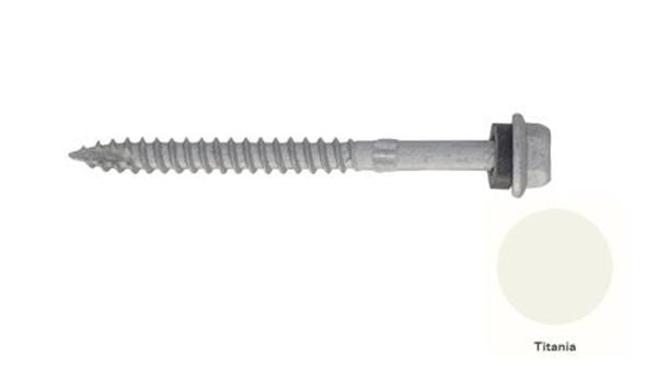14G-10x75mm Hex Head Self Drilling Timber Screw - Galv + Seal - TITANIA