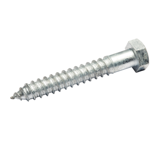 M10X100 Hex Head Coach Screw - Galv