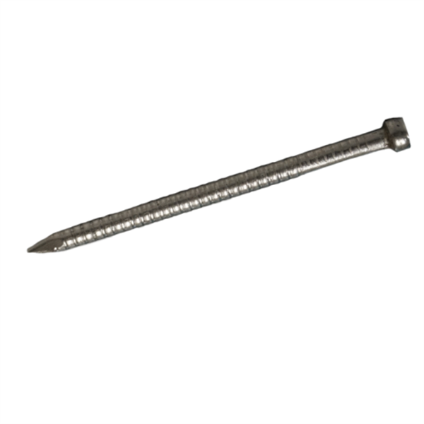 100 x 4.0mm Stainless Steel Annular Grooved Jolthead Nail - 500gm